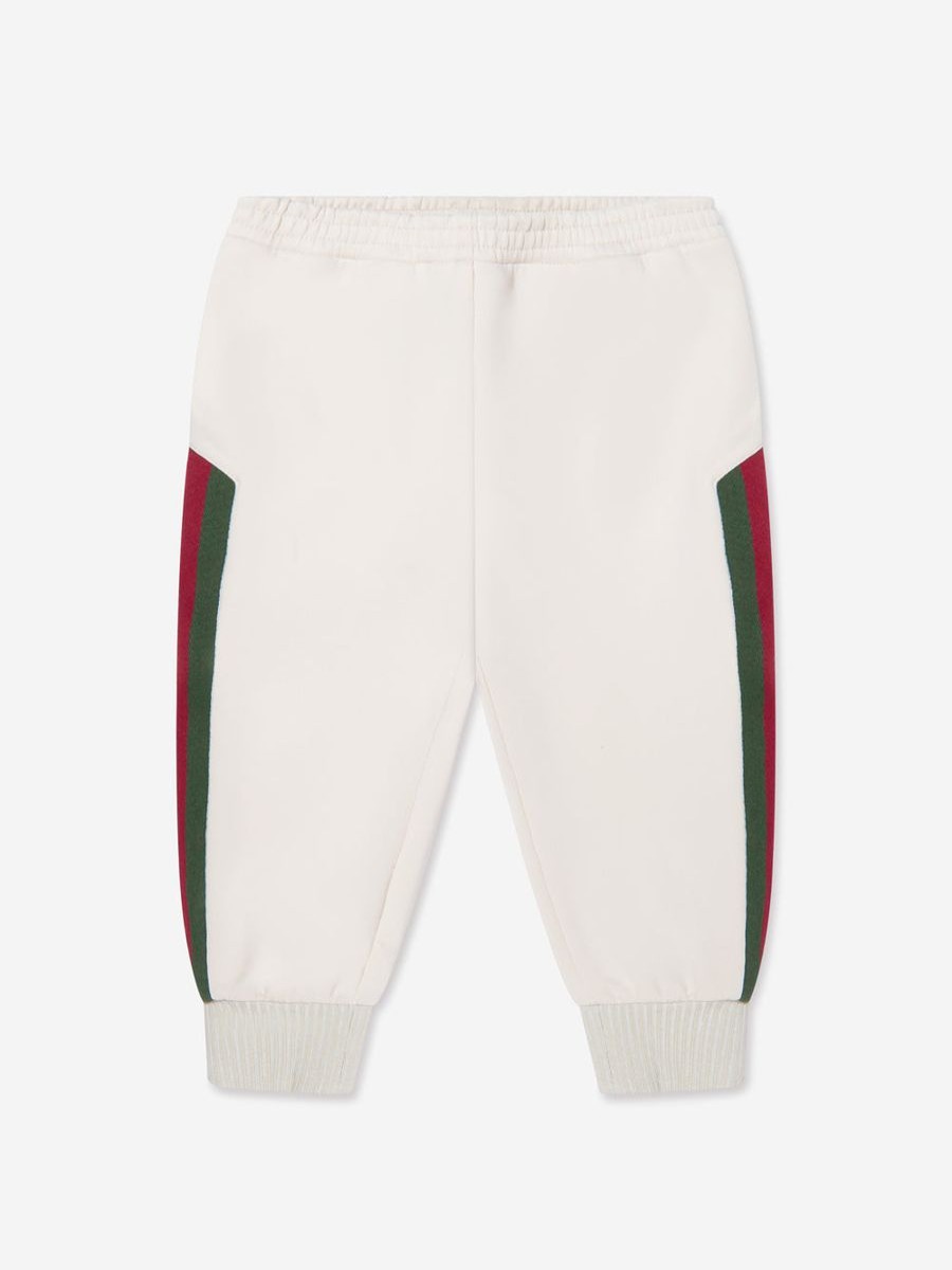 Baby Gucci Kids Sweatpants | Baby Boys Joggers In Ivory