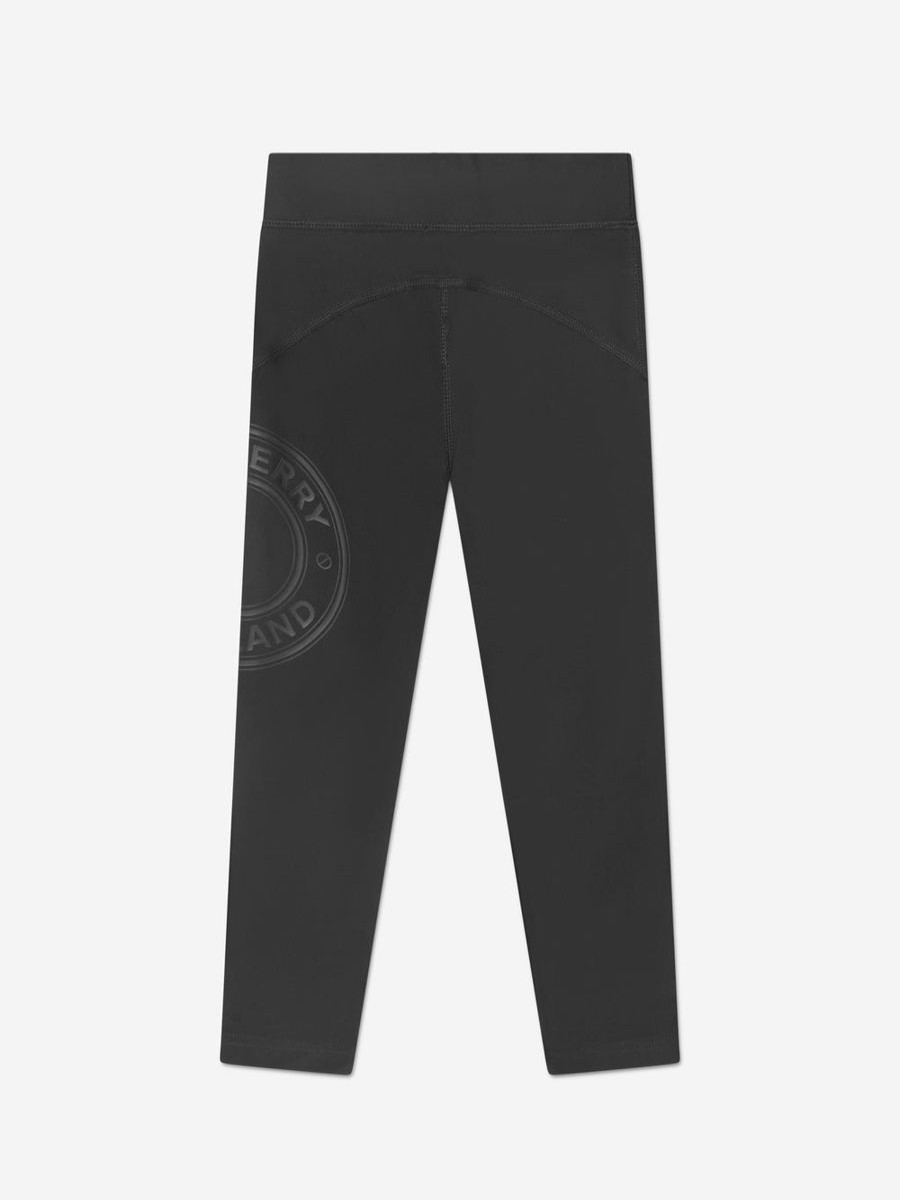 Girls Burberry Kids Leggings | Burberry Kids - Girls Gina Roundel Leggings In Black | Childsplay Clothing