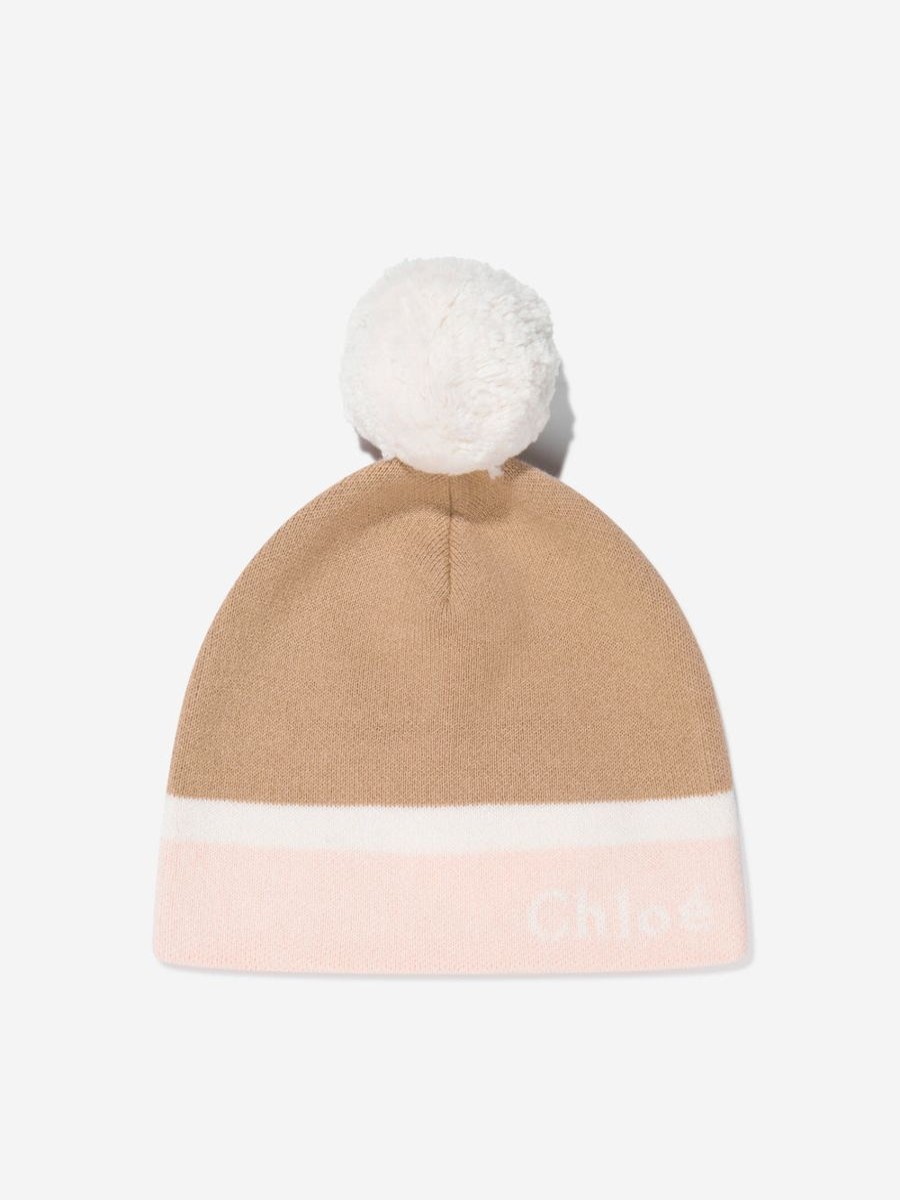 Teen Chloé Accessories | Girls Knitted Pull On Hat In Beige