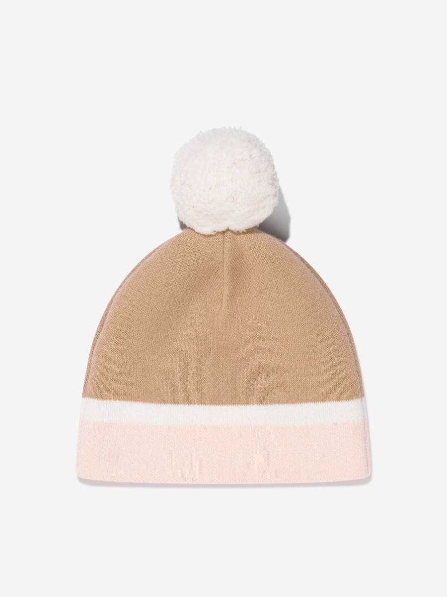 Teen Chloé Accessories | Girls Knitted Pull On Hat In Beige