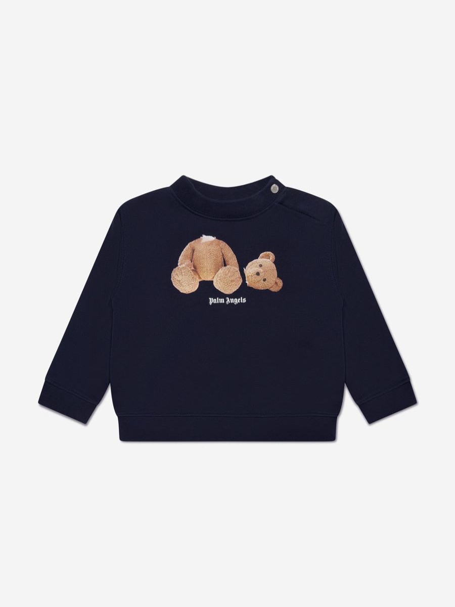 Baby Palm Angels Sweatshirts & Hoodies | Baby Boys Pa Bear Sweatshirt In Navy