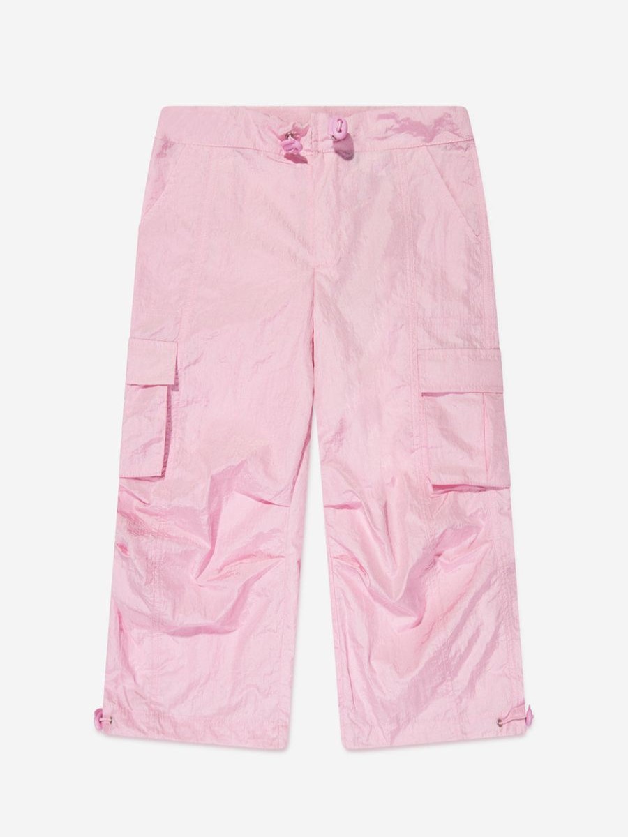 Teen AY by AYLA Shorts | Girls Nylon Cargo Trousers In Pink