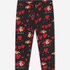 Girls Moschino Kids Leggings | Baby Girls Teddy Hearts Leggings In Black