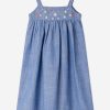 Teen Bonpoint Dresses | Girls Fedora Pinafore Dress In Blue