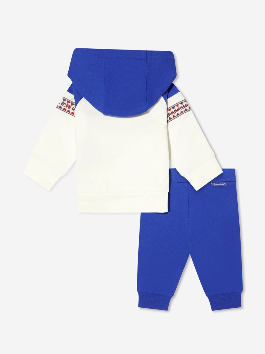 Baby Moncler Enfant Tracksuits | Moncler Enfant - Baby Boys Colourblock Hooded Tracksuit | Childsplay Clothing