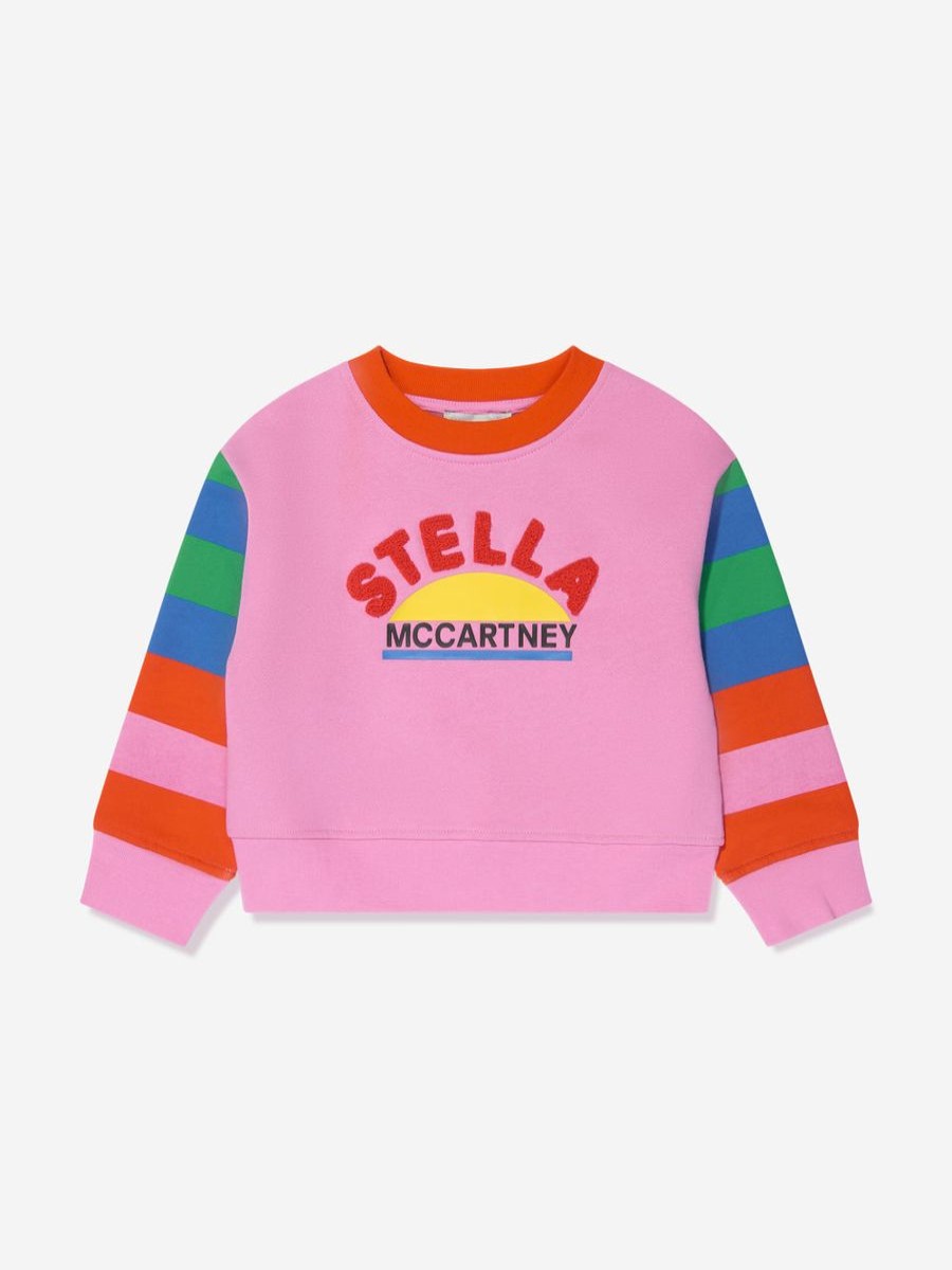 Girls Stella McCartney Kids Sweatshirts & Hoodies | Girls Logo Sweatshirt In Pink