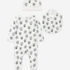 Baby Stella McCartney Kids Babygrows & Rompers | Baby Boys Bear Babygrow Set In Ivory