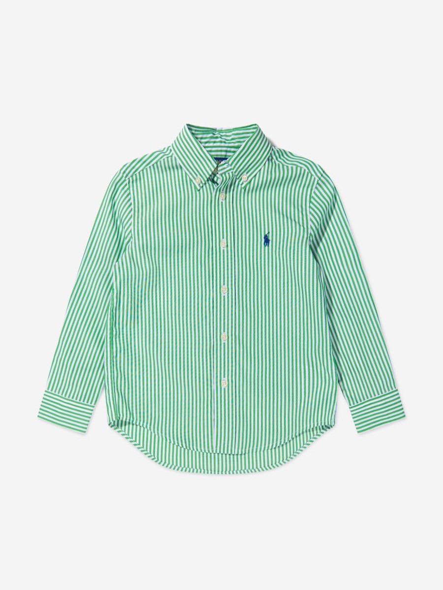 Teen Ralph Lauren Kids Shirts | Boys Sports Shirt In Green