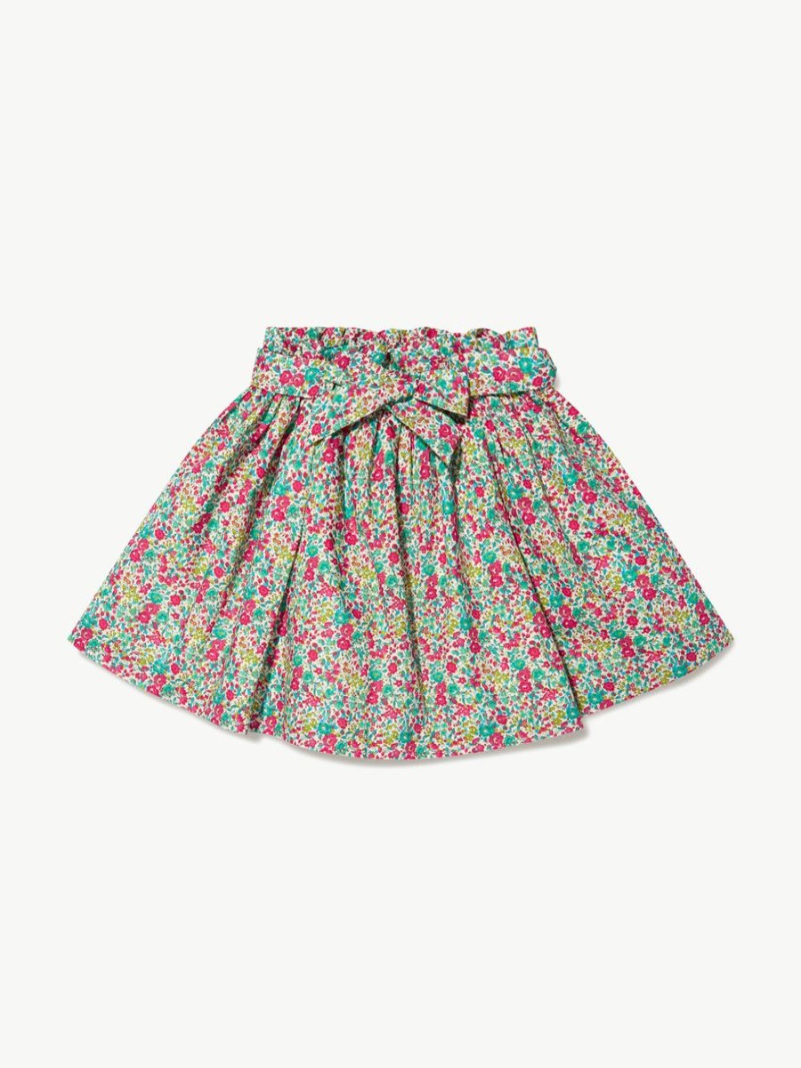 Teen Bonpoint Sweatshirts & Hoodies | Bonpoint - Girls Floral Tuie Skirt In Mint | Childsplay Clothing