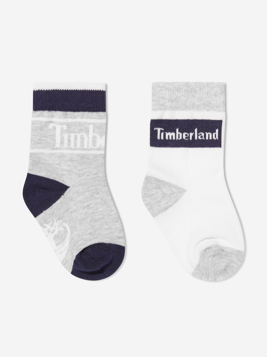 Baby Timberland Socks & Tights | Baby Boys Multipack Socks Set In White