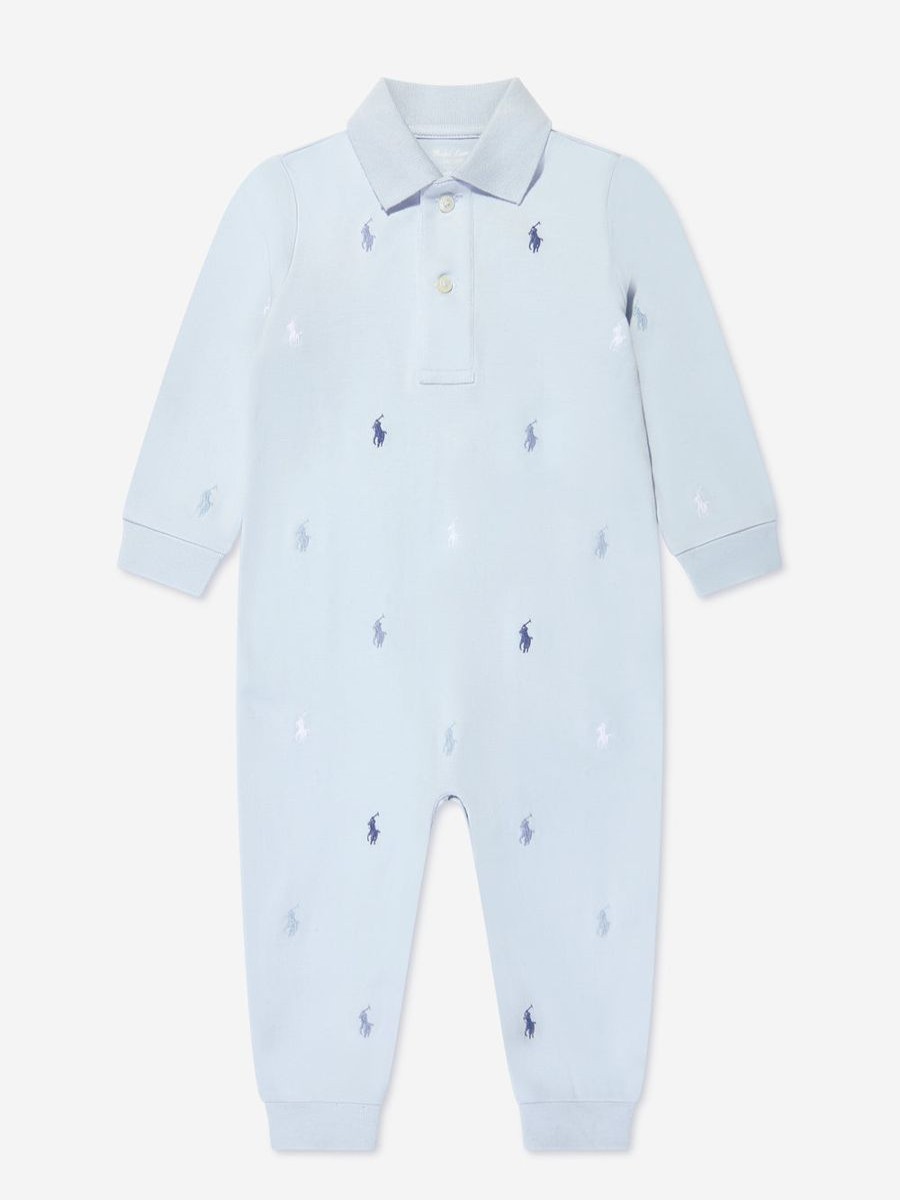 Baby Ralph Lauren Kids Babygrows & Rompers | Baby Boys Long Sleeve Romper