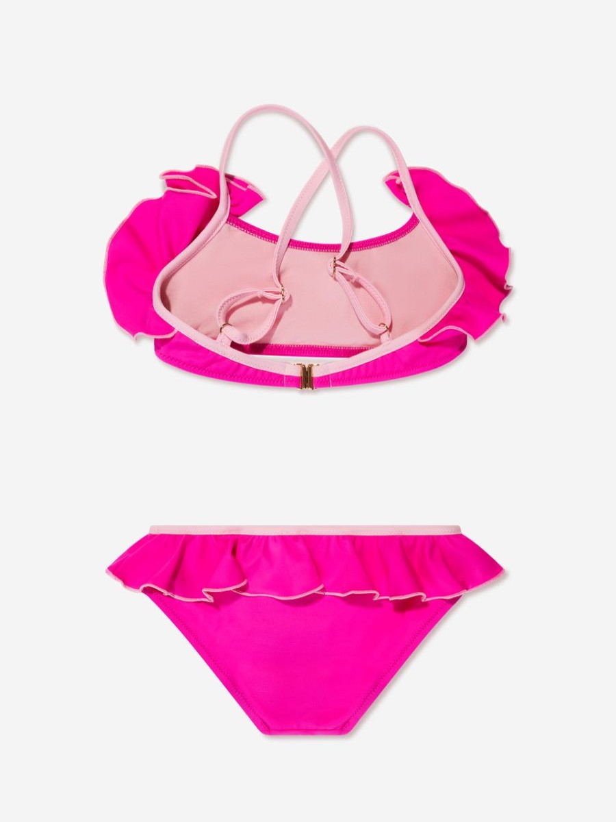 Teen Versace Swimwear | Girls Logo Bikini In Pink