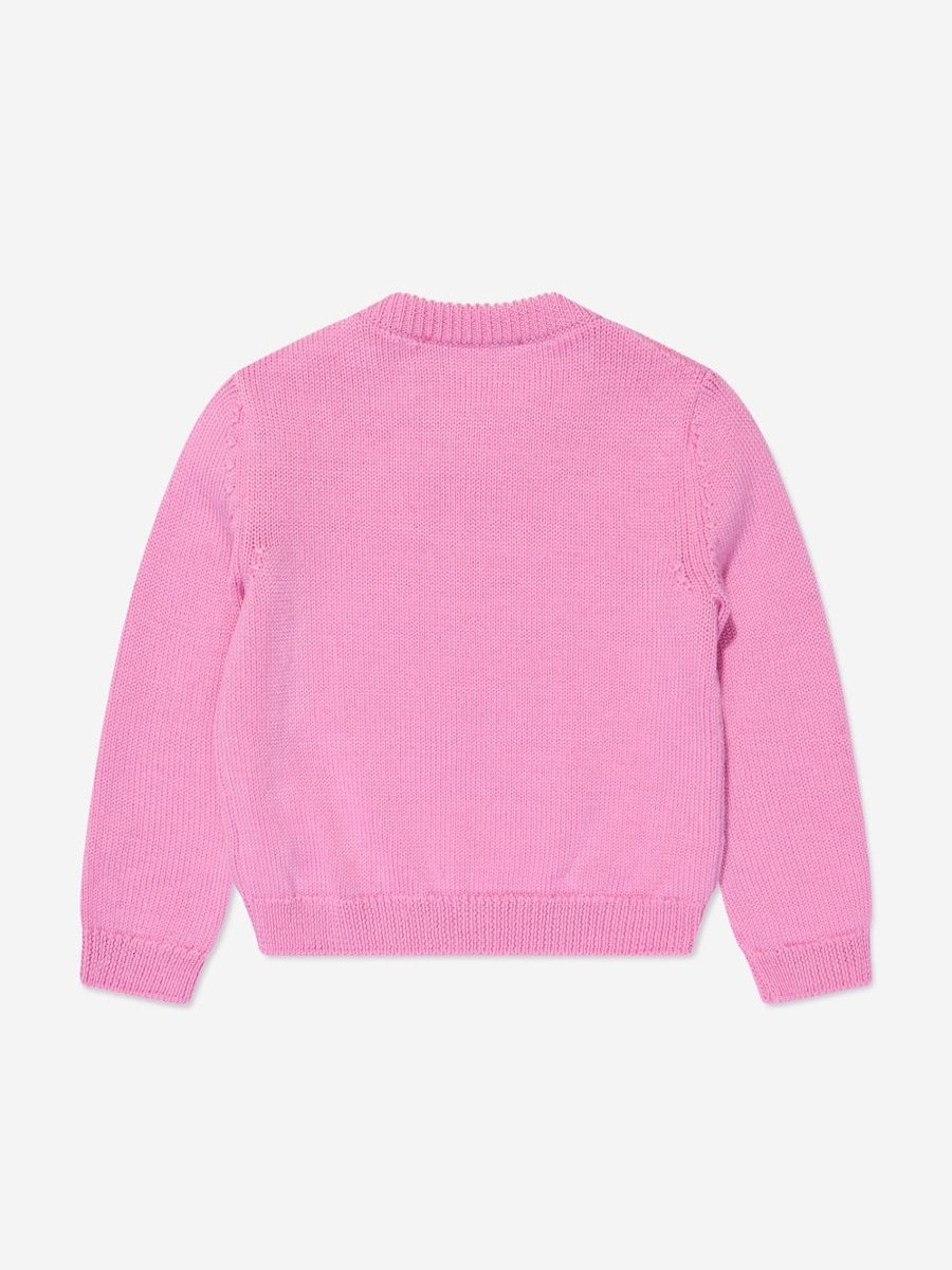 Baby Versace Jumpers & Cardigans | Baby Girls Logo Jumper In Pink