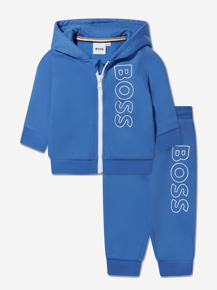 Baby BOSS Tracksuits | Baby Boys Tracksuit In Blue