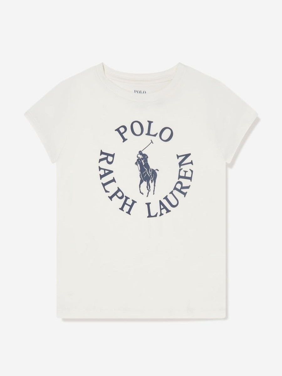 Teen Ralph Lauren Kids Shorts | Girls Graphic Logo T-Shirt In White