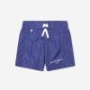 Teen Givenchy Swimwear | Boys 4G Logo Swim Shorts In Blue