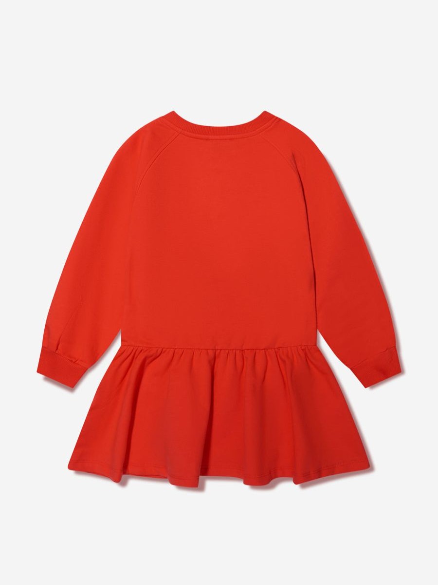 Teen Moschino Kids Dresses | Girls Teddy Logo Sweater Dress In Red