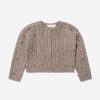 Girls Bonpoint Jumpers & Cardigans | Girls Dallulah Wool Cardigan In Brown