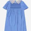 Teen Gucci Kids Dresses | Girls Gg Logo Dress In Blue