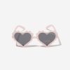 Girls Monnalisa Sunglasses | Girls Heart Sunglasses With Case In Pink