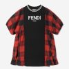 Teen Fendi Kids Sweatshirts & Hoodies | Fendi Kids - Girls Checked A-Line Dress | Childsplay Clothing