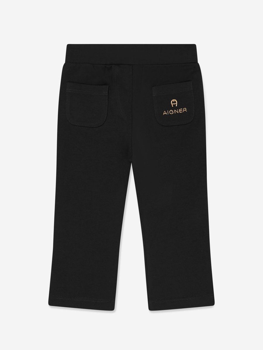 Baby Aigner Sweatpants | Baby Girls Logo Joggers In Black