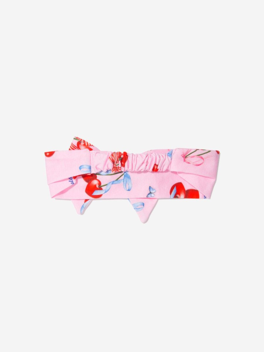 Teen Monnalisa Accessories | Girls Cotton Cherry Print Headband