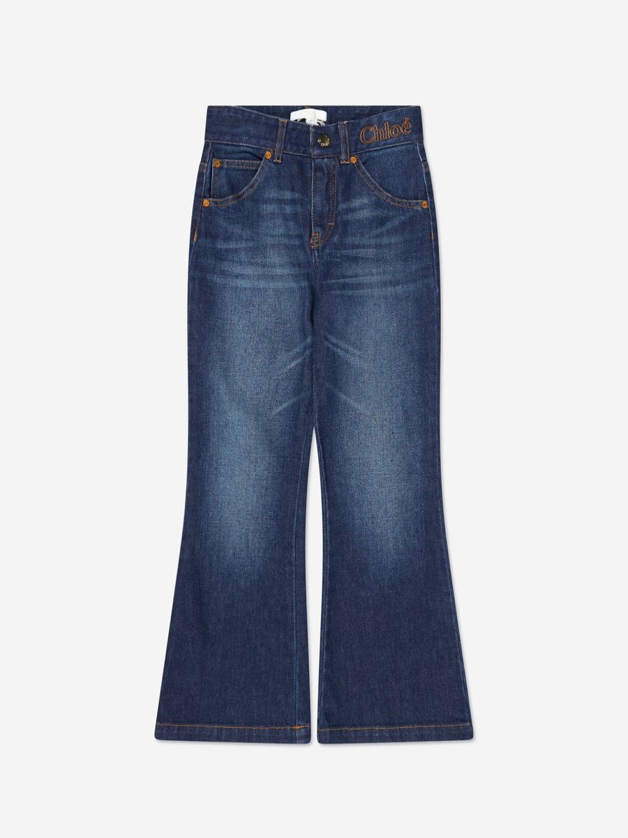 Girls Chloé Jeans | Girls Denim Jeans In Blue