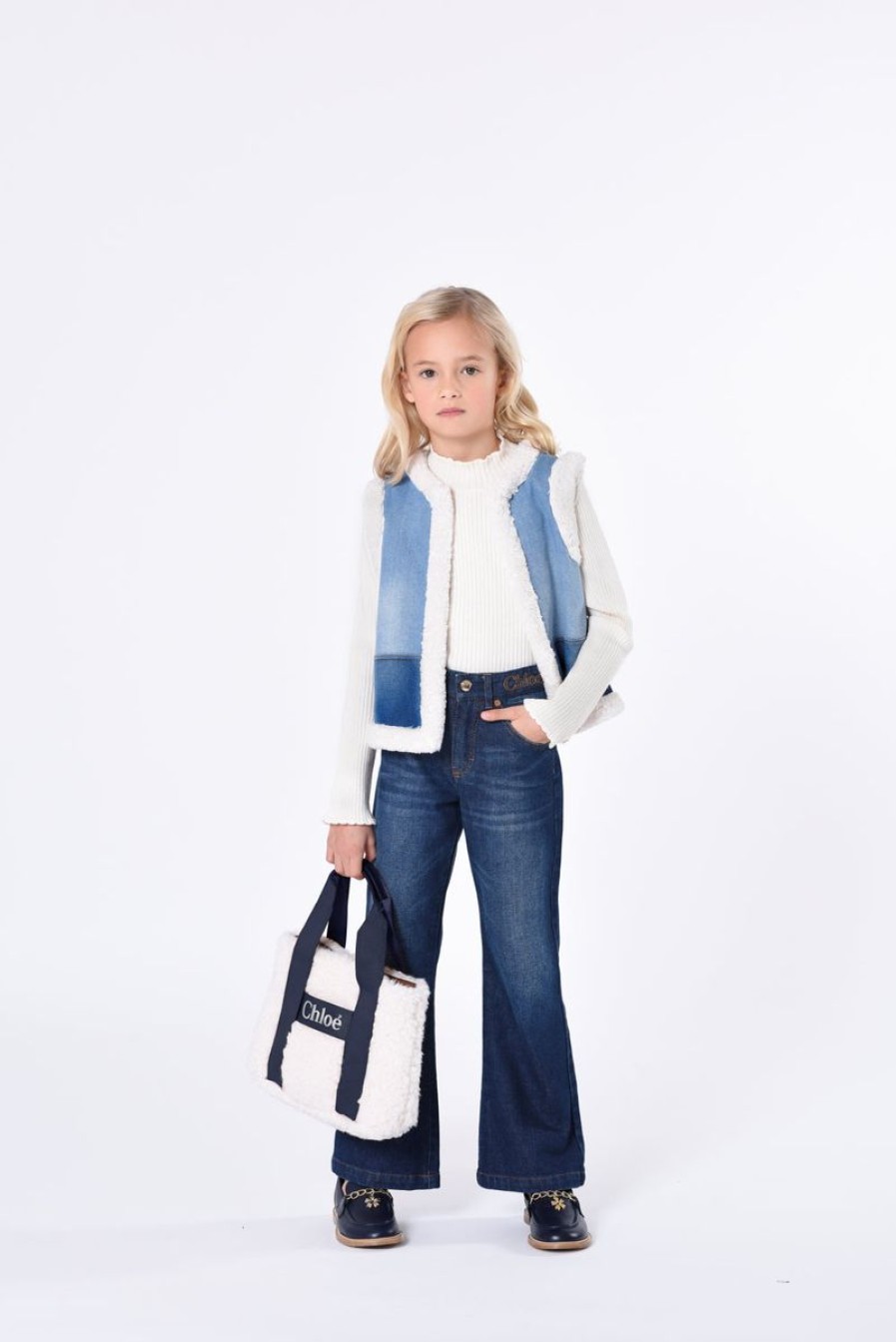 Girls Chloé Jeans | Girls Denim Jeans In Blue