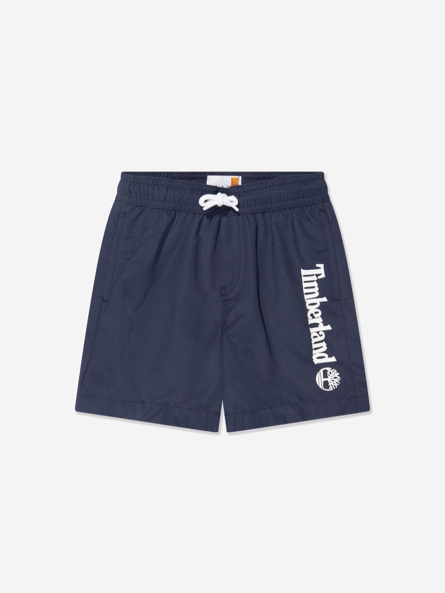 Teen Timberland Swimwear | Boys Logo Swim Shorts In Navy