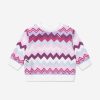 Baby Missoni Sweatshirts & Hoodies | Baby Girls Zigzag Sweatshirt In Pink