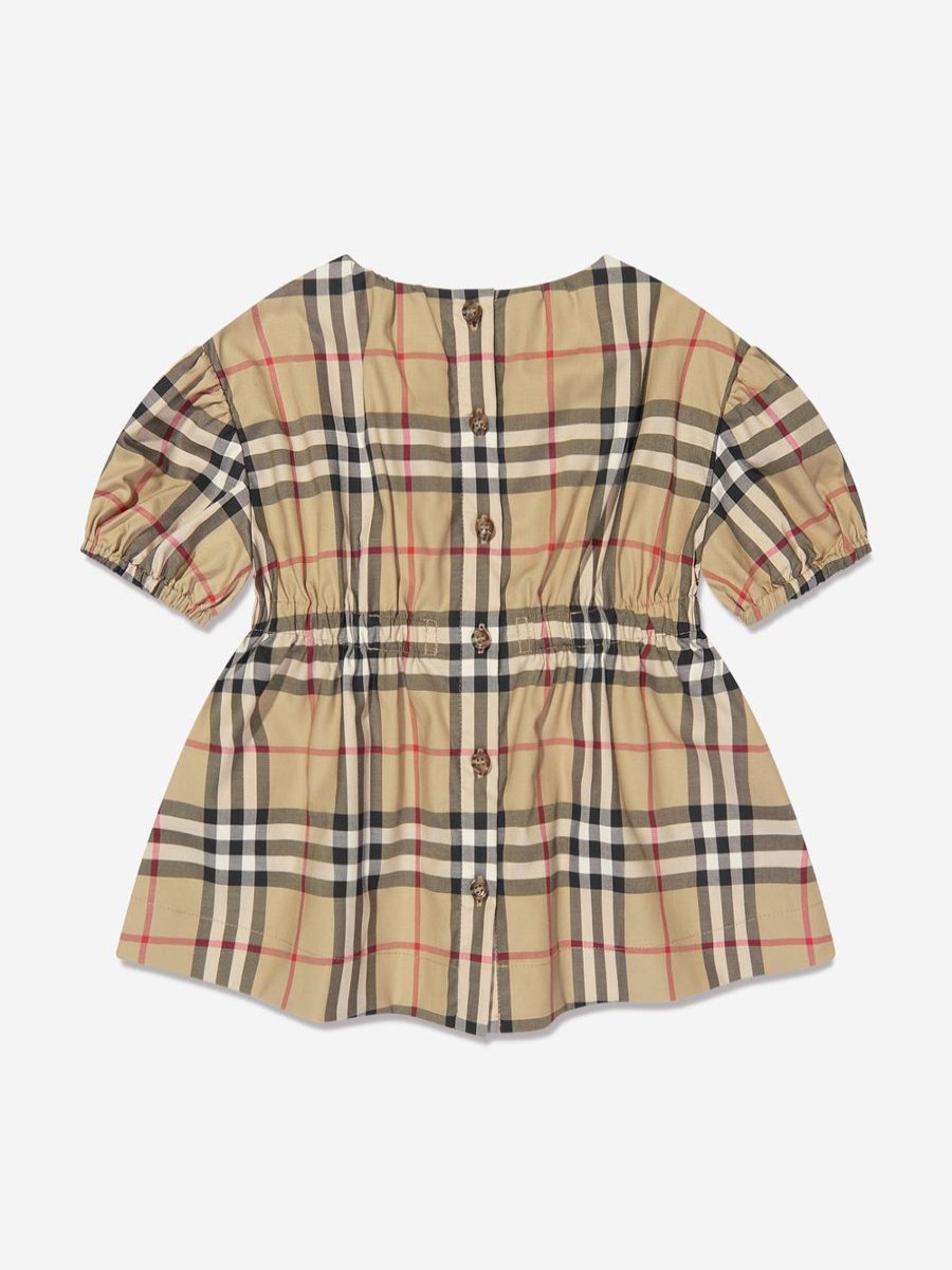 Baby Burberry Kids Dresses | Baby Girls Shelley Dress In Archive Beige Check