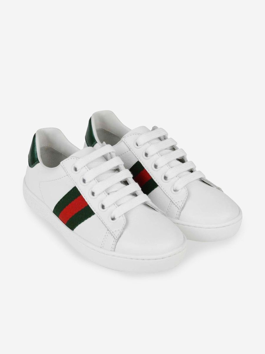 Girls Gucci Kids Sneakers | Kids Leather Ace Trainers