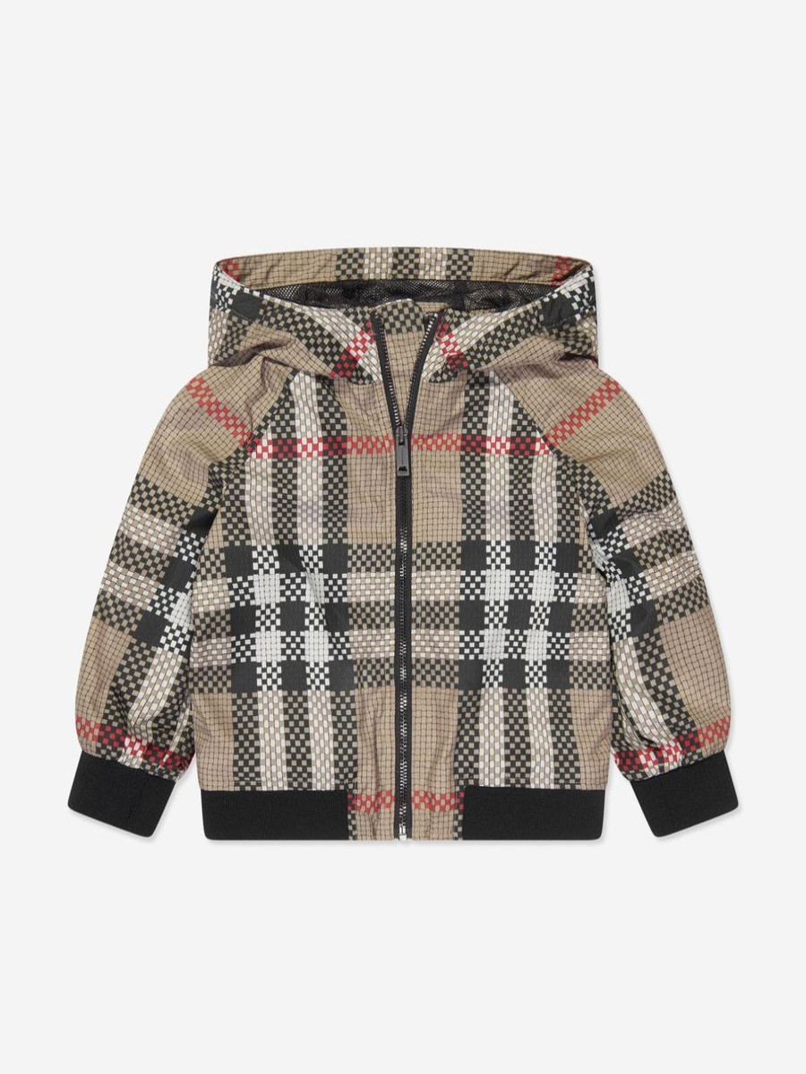 Baby Burberry Kids Sweatshirts & Hoodies | Baby Boys Mini Troy Zip Up In Archive Beige Check