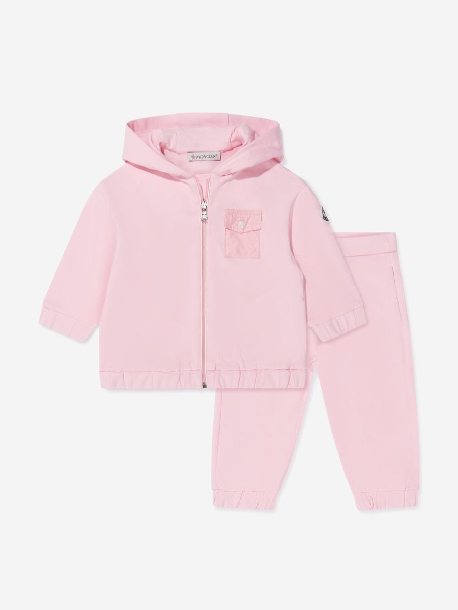 Girls Moncler Enfant Tracksuits | Baby Girls Pocket Tracksuit In Pink