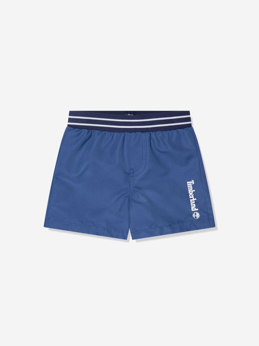 Baby Timberland Swimwear | Baby Boys Swim Shorts In Blue