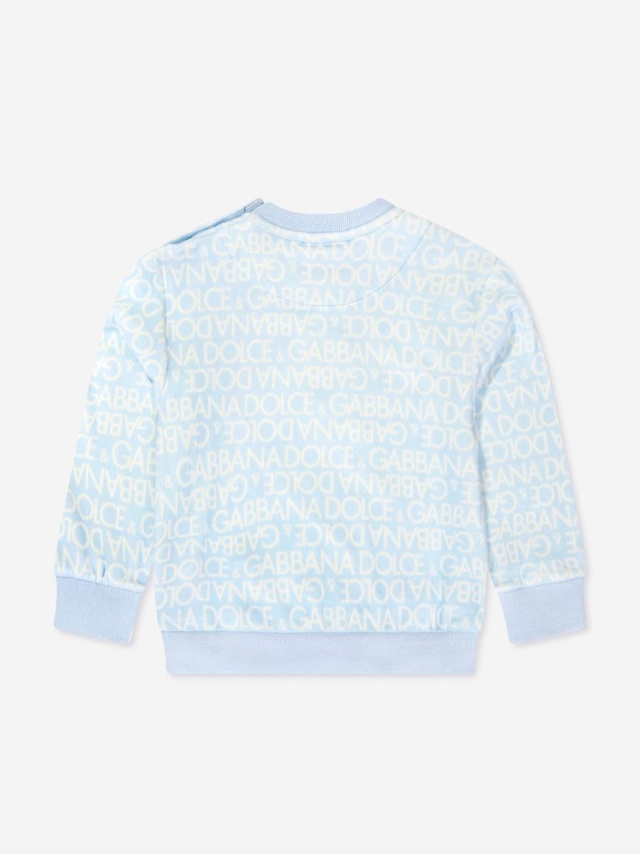 Baby Dolce & Gabbana Kids Sweatshirts & Hoodies | Baby Boys Logo Sweatshirt In Blue