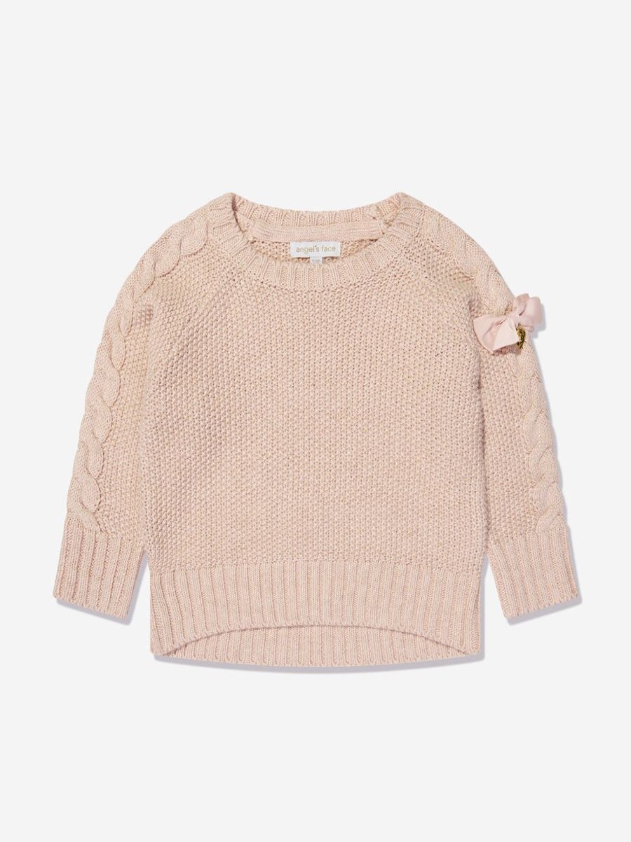 Girls Angels Face Jumpers & Cardigans | Girls Macy Chunky Jumper In Pink