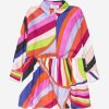 Teen Emilio Pucci Sweatshirts & Hoodies | Girls Iride Print Shirt Dress In Multicolour