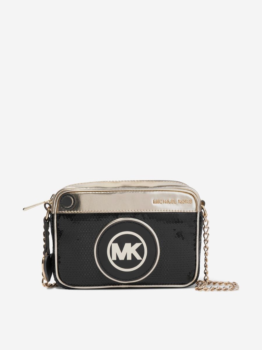 Girls Michael Kors Bags & Backpacks | Girls Logo Shoulder Bag In Black