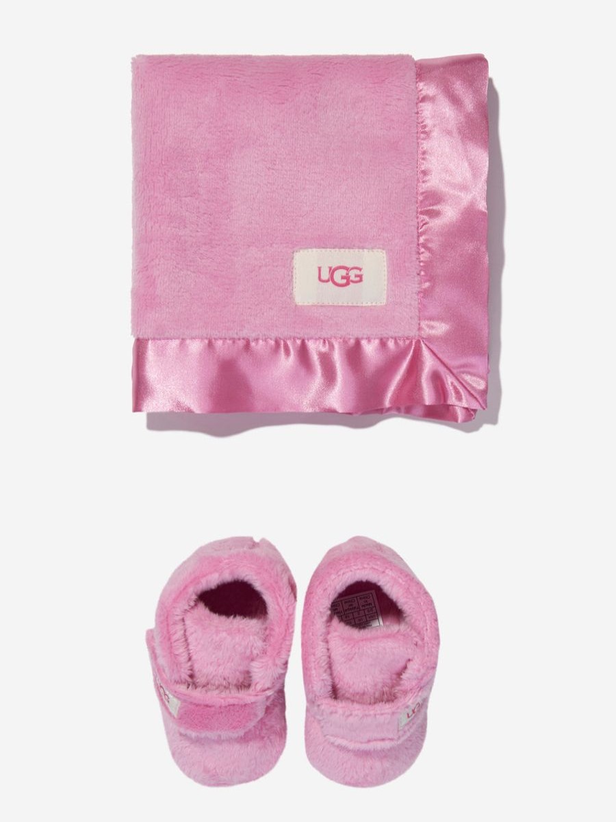 Girls UGG Boots | Ugg - Baby Girls Bixbee Booties And Blanket Gift Set | Childsplay Clothing