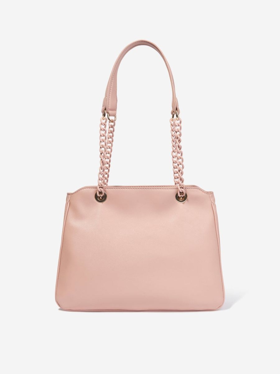 Girls Valentino Bags & Backpacks | Girls Stoccolma Shopping Bag In Pink (W:30Cm)