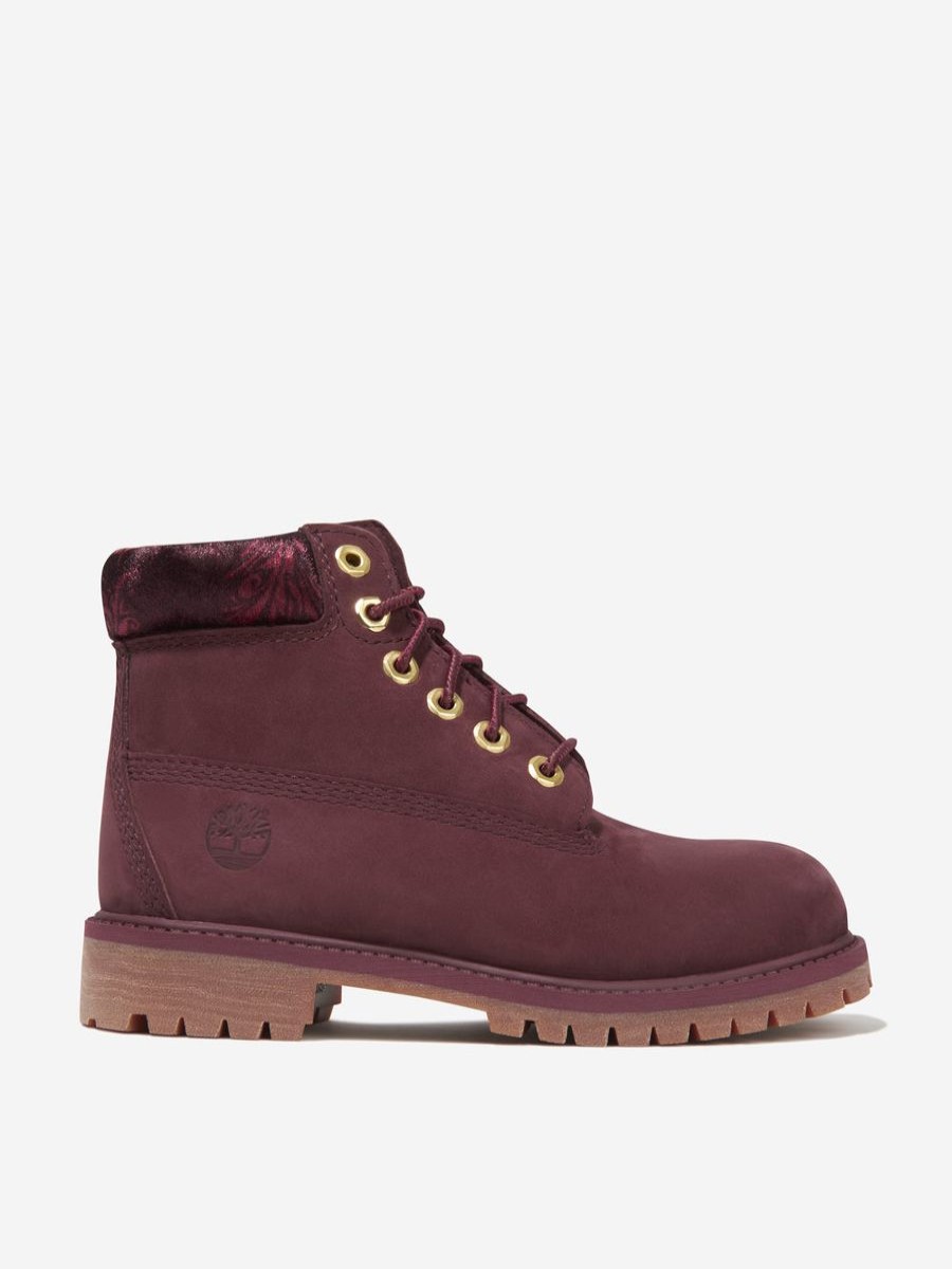 Teen Timberland Footwear | Girls Nubuck Premium 6 Inch Boots