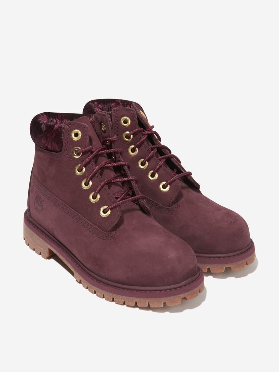 Teen Timberland Footwear | Girls Nubuck Premium 6 Inch Boots