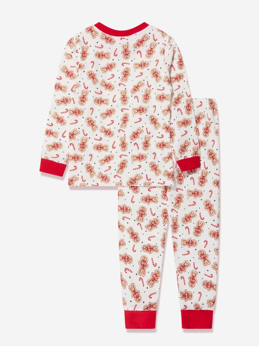 Girls Rachel Riley Nightwear & Pyjamas | Kids Gingerbread Pyjamas In White