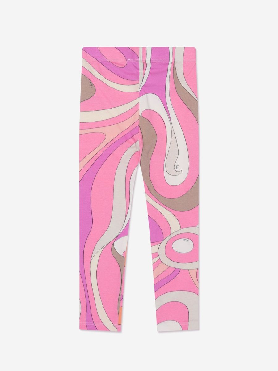 Girls Emilio Pucci Leggings | Girls Marmo Leggings In Pink