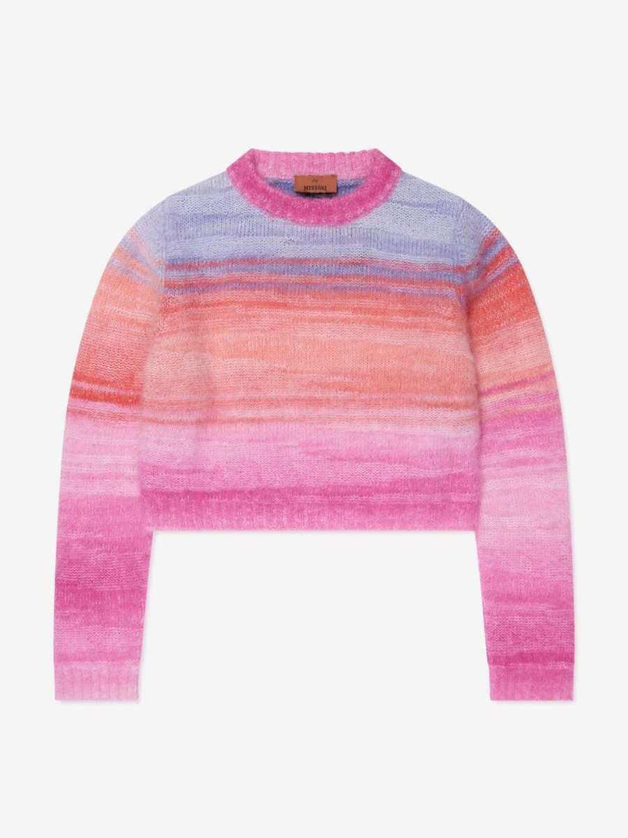 Girls Missoni Jumpers & Cardigans | Girls Knitted Jumper In Multicolour