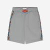 Teen Stella McCartney Kids Swimwear | Boys Logo Trim Swim Shorts In Grey