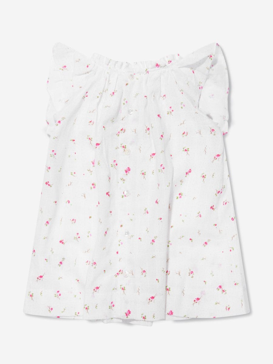 Baby Bonpoint Dresses | Baby Girls Cotton Flower Print Dress