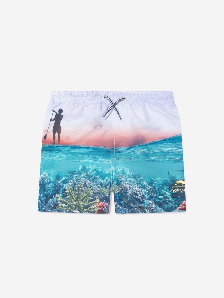 Teen Molo Swimwear | Boys Ocean Explore Niko Swim Shorts In Multicolour